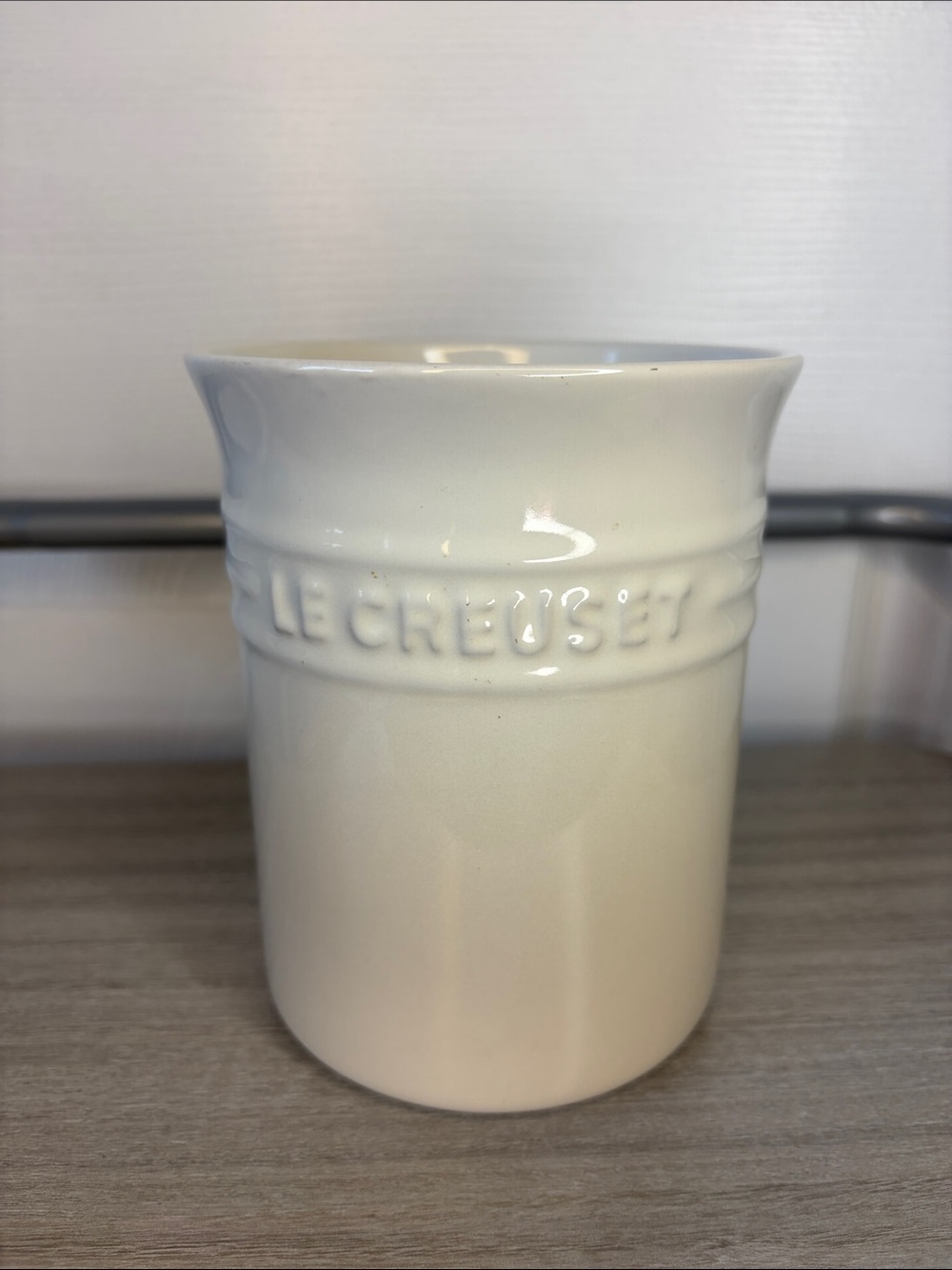Le Creuset Ceramic Utensil Holder in Meringue